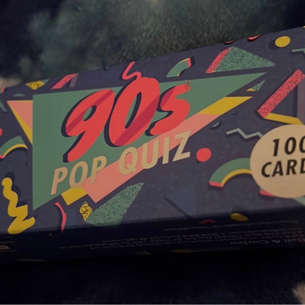 90’s Pop Quiz Card Game